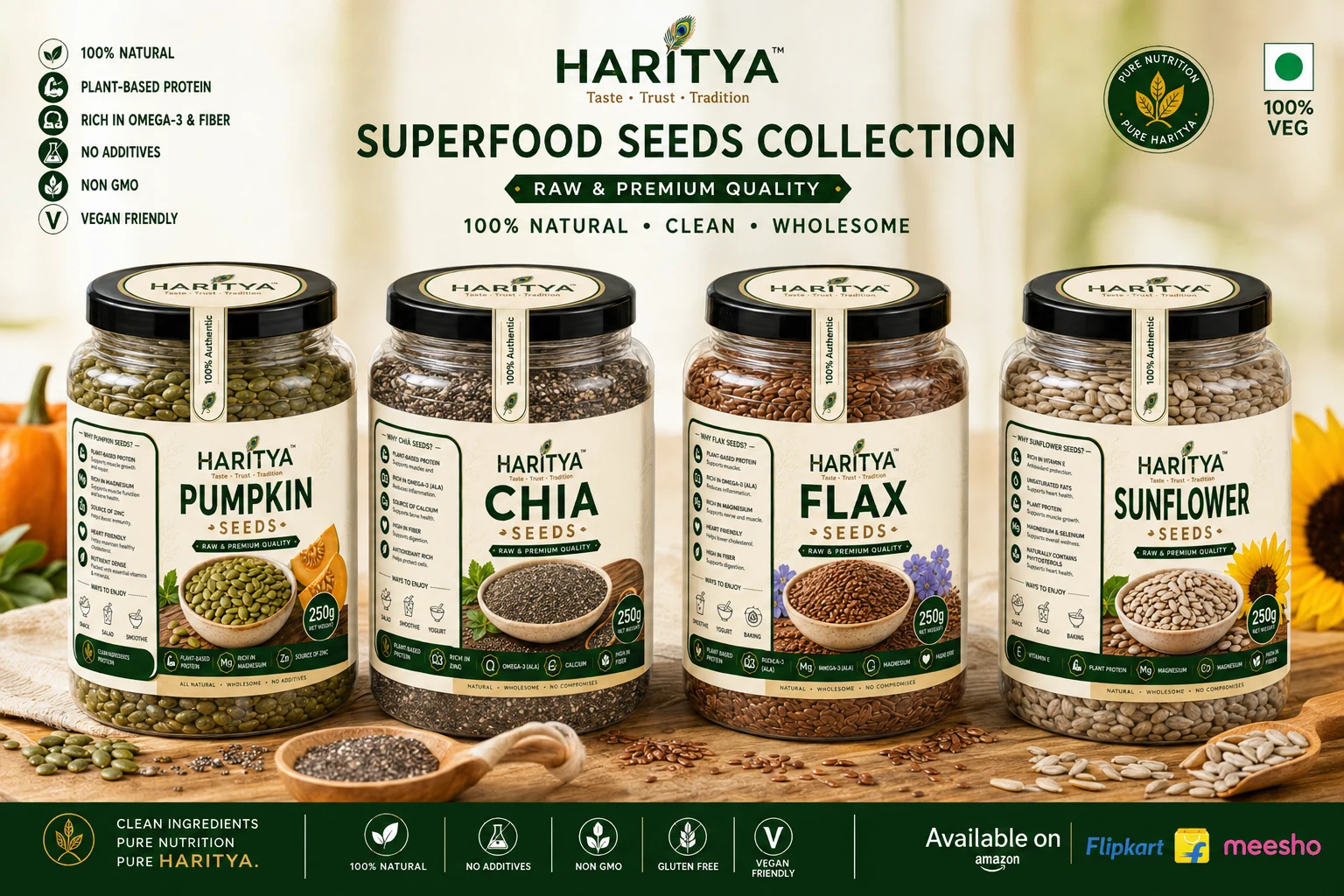 Haritya edible seeds collection